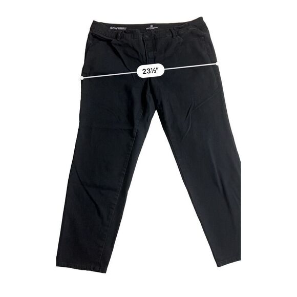 Liz Claiborne Ultimate Curby Fit black denim jeans size 20W - Picture 3 of 6